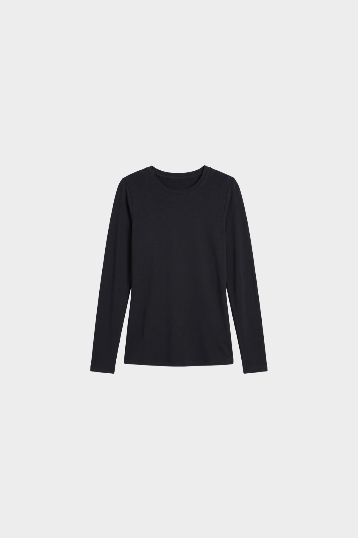 Round Neck Long Sleeve Modal Blouse