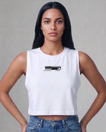 Summer Club Edition Sleeveless Crop Top