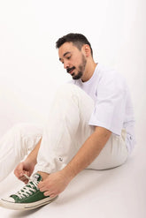 Kintsugi – Eşofman Altı – Beli Lastikli ve İpli - ThinkWhite
