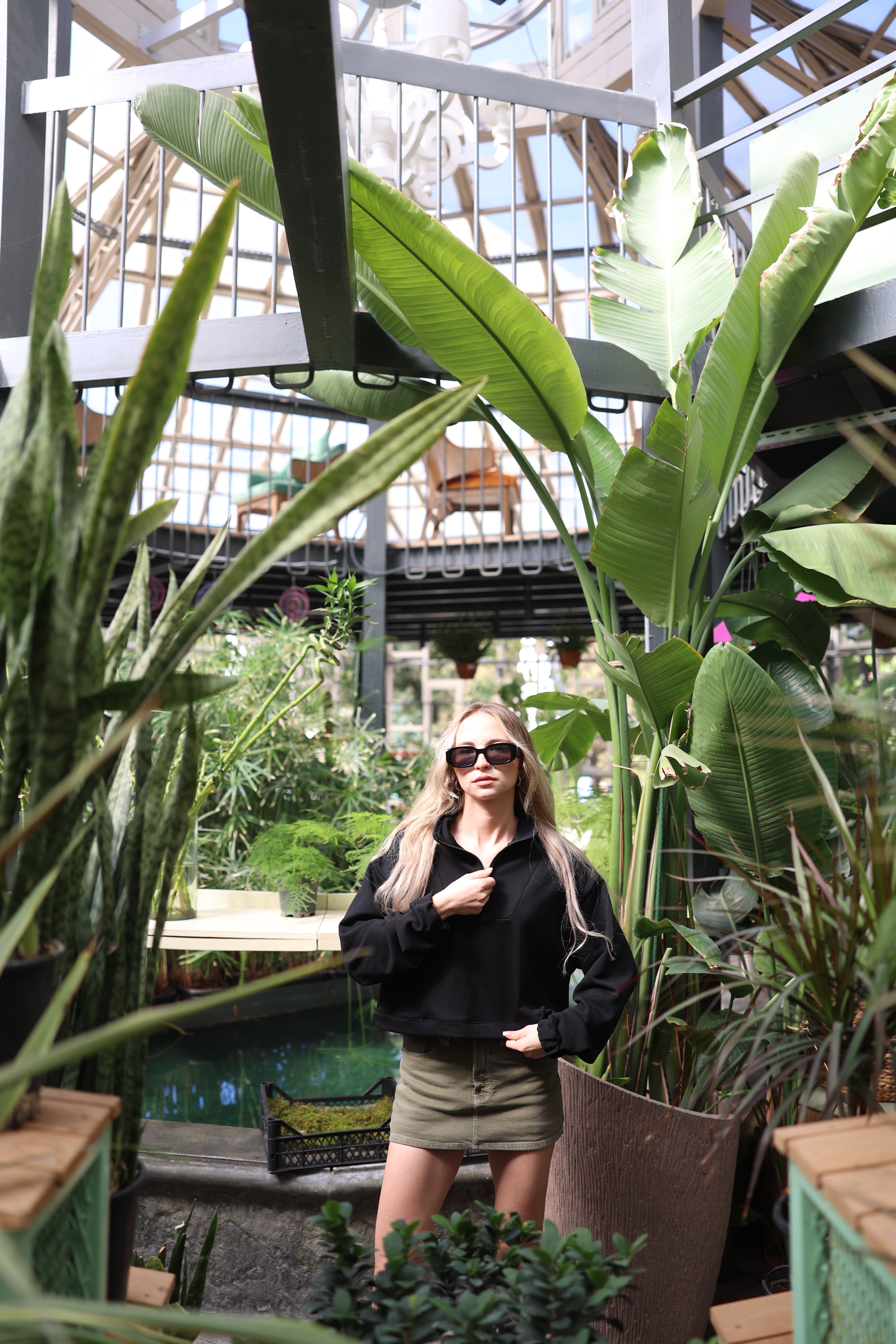 Oversize Crop Sweatshirt