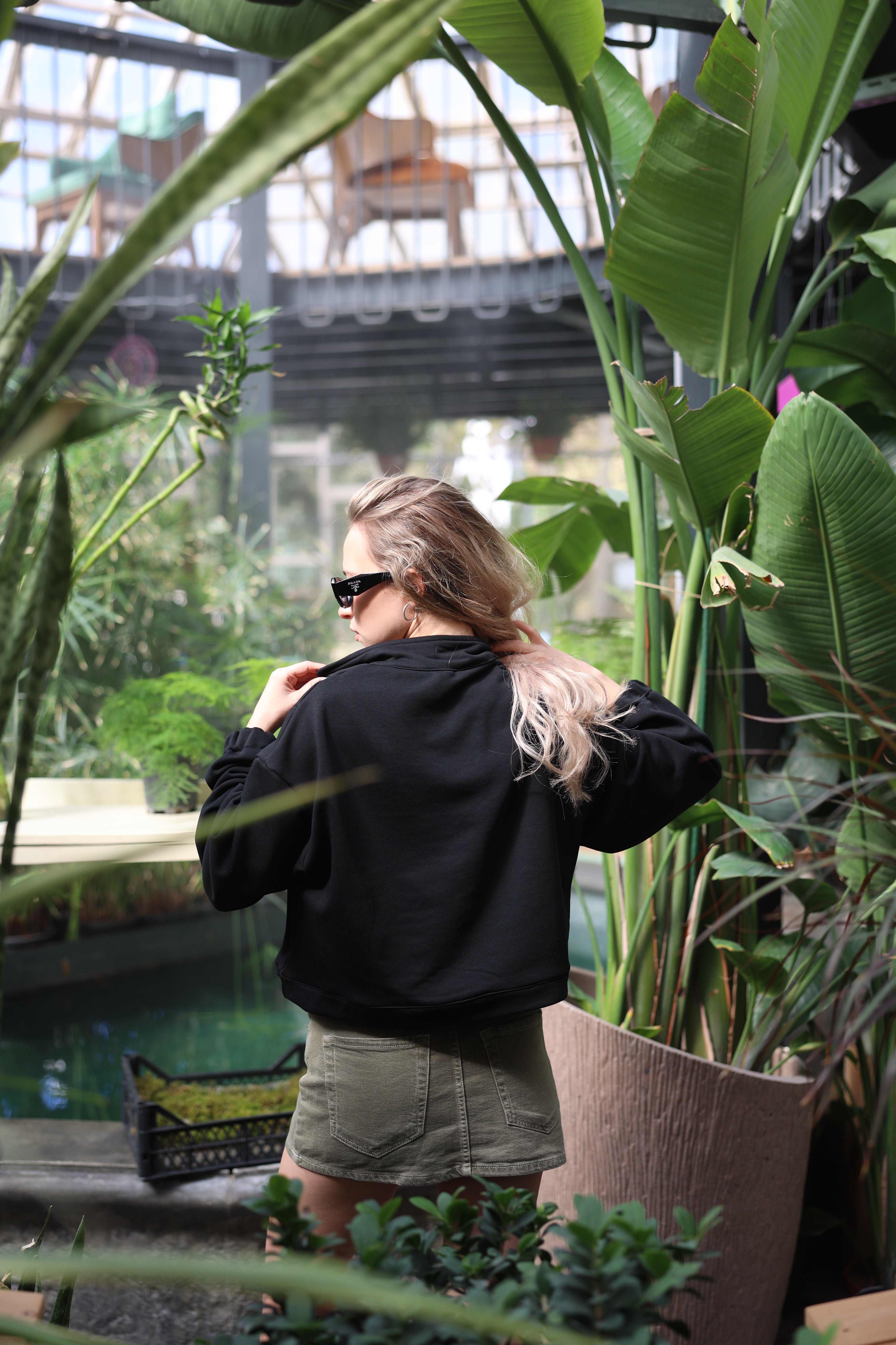 Oversize Crop Sweatshirt